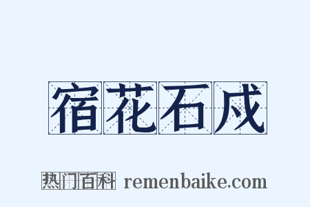 宿花石戍是什么意思的图片